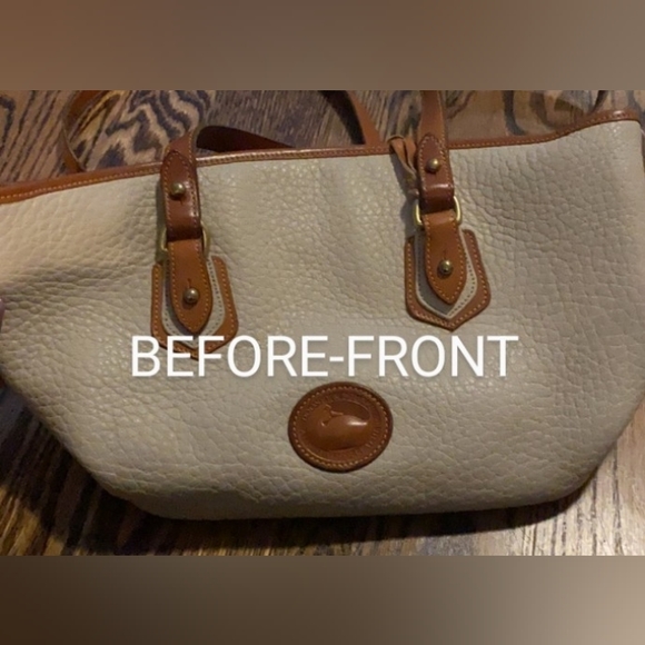 Dooney & Bourke AWL Collection, Zip-Top Tote, mid 1990's Upcrafted. - Picture 11 of 14